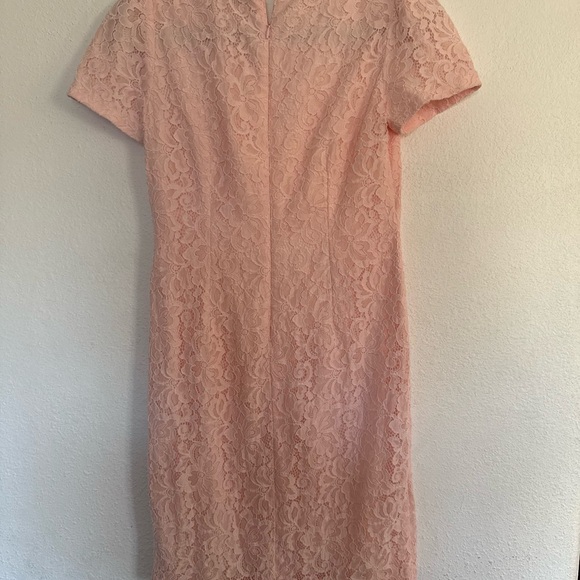 Ralph Lauren Blush Lace Midi Dress - Picture 6 of 6